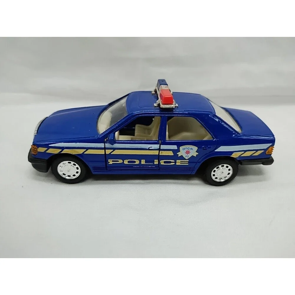 Vintage Blue State Police Official PD Diecast Car 4.5